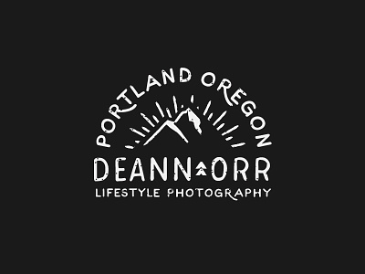 Deann Orr Photography Logo logo mountain oregon photography portland sunrise texture
