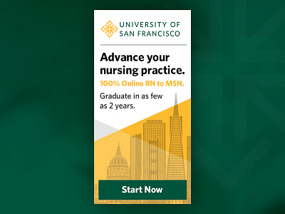 University of San Francisco MSN Banner Ad