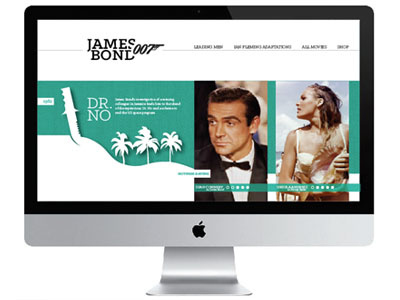 James Bond Website james bond web design