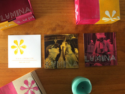 Lumina Branding candles packaging stamping