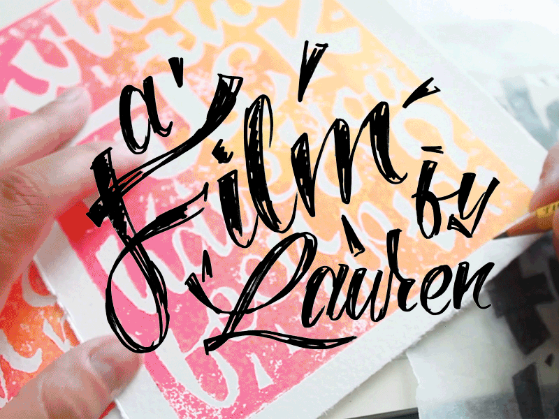 What the *, pt.3 block print cards film handlettering imovie print quotes typography vimeo