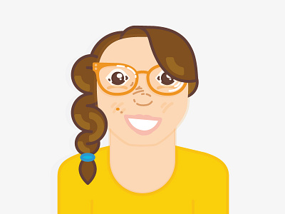 Personal Portrait avatar braid girl headshot icon icon design illustration person personal portrait