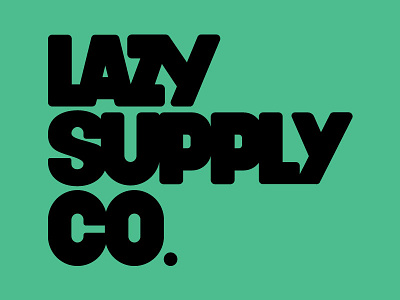 Lazy Supply Co. branding custom lettering illustration lazy lettering logo logo design logomark typography wordmark