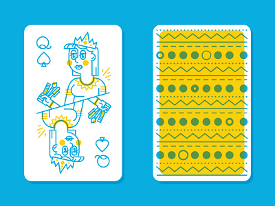 Queen of Spades avatar icon icon design illustration playing cards portrait queen queen of spades