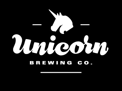 Unicorn Brewing Co, pt.I beer branding brewing co icon icon design illustration lettering logo script typography unicorn wordmark