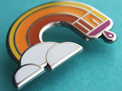 Paint the Sky, pt.II illustration paintbrush pin pin game rainbow