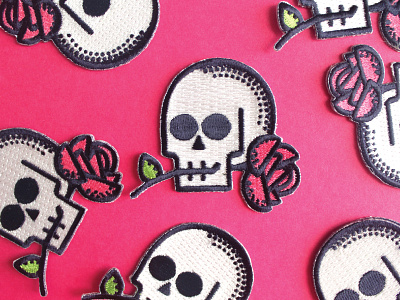 Dead Romance icon icon design illustration patch patch game skull skull and rose