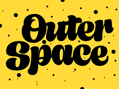 Greetings from Beyond illustration lettering outer space script script lettering type typography upright script