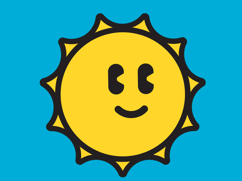 Summer Vibes fun imessage sticker summer sun sunglasses