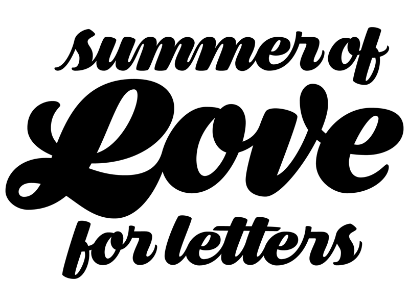 Summer of Love for Letters 70s groovy lettering script script lettering summer summer of love summer of love for letters typography
