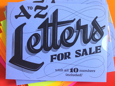 A to Z Letters For Sale! pt. II a to z alphabet freelance illustration lettering script script lettering self promo type type design