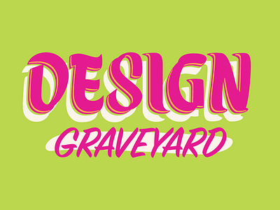 Design Graveyard brush lettering halloween lettering sign painting type type design