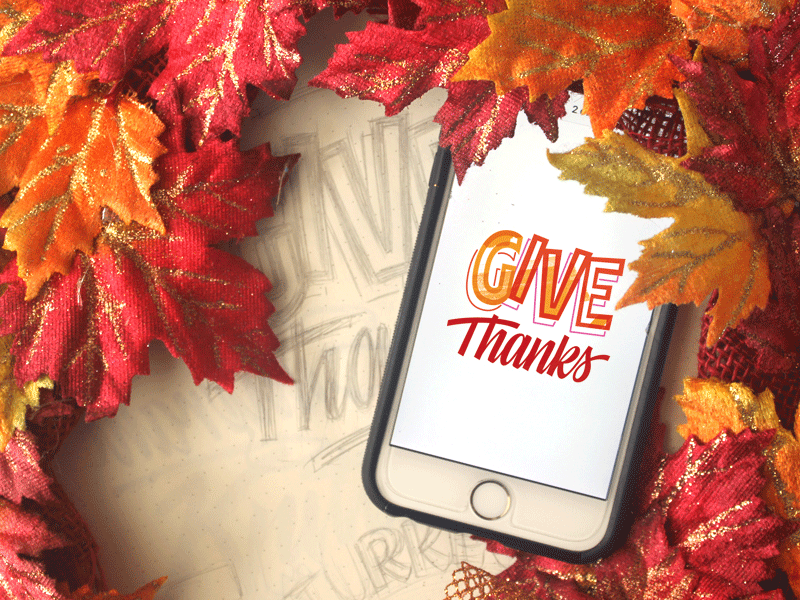 Good Eats & Treats, pt. 5 imessage stickers imessage thanksgiving type design type lettering