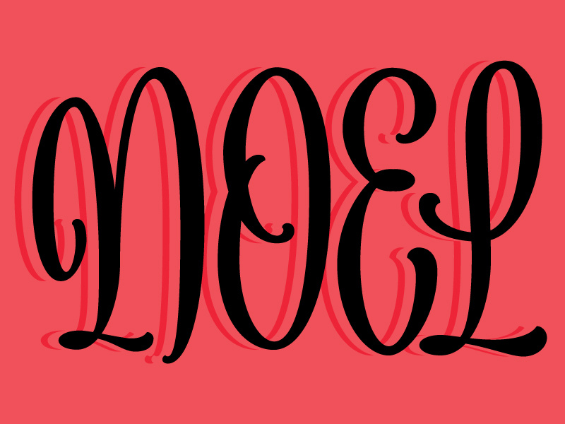Holiday Candles, pt. 1 type design type script lettering script holiday lettering
