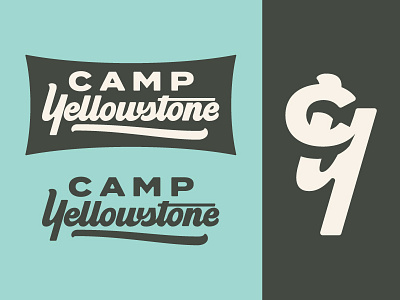 Camp Yellowstone pt. I camp lettering monogram national park script script lettering yellowstone yellowstone national park