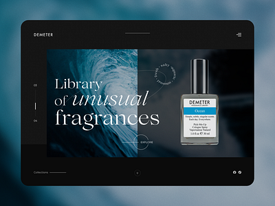 Demeter Fragrance Shop Header Concept | Shot for practice