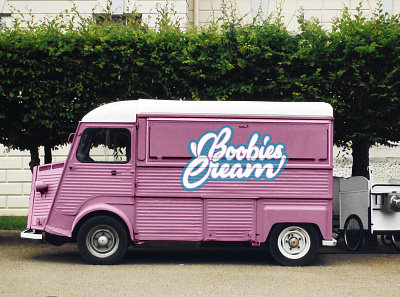 Icecream car design designer graphic design graphicdesign logo mockup photoshop