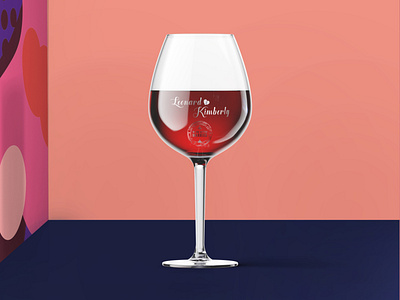 Wine Glass Design design engraved graphicdesign illustrator wedding wine glass