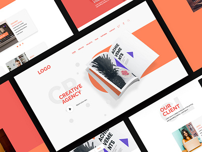 creative agency branding design graphicdesign icon minimal typography ui web web design website