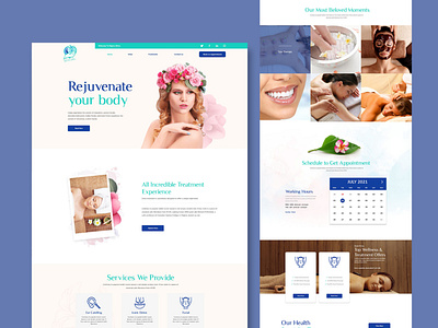 Skin care & Spa branding design graphicdesign illustration logo minimal typography ui vector web design