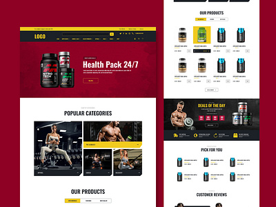 Supplement Store branding design graphicdesign illustration logo minimal typography ui vector web design