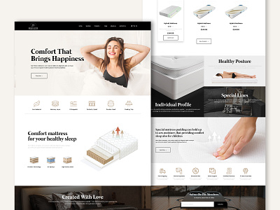 Mattress branding design graphicdesign illustration logo minimal typography ui vector web design