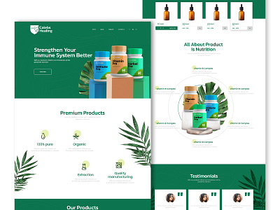 Herbal branding design graphicdesign illustration logo minimal typography ui vector web design