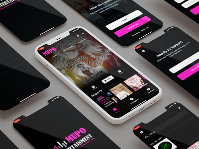 Live Streaming & Movie App app branding design graphicdesign illustration logo minimal mobile app movie app streaming app typography ui ux design vector web design
