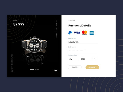 Day 002: Credit Card Checkout ui
