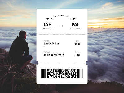 Day 024: Boarding Pass app dailyui design ui ux web