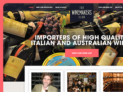 Wine Club - Homepage Draft 1