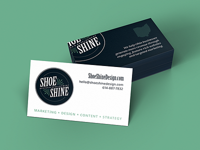 Shoe Shine Business Cards business cards