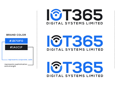 iot365 brand identity logo design