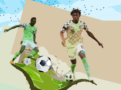 2018 Worldcup Graphic Illustration - Nigeria 🇳🇬