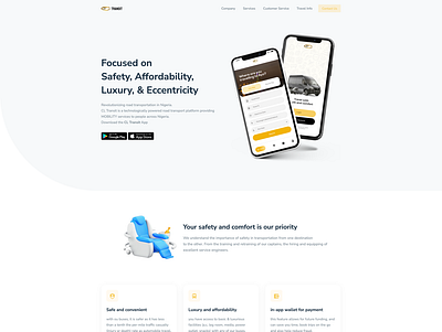 CL Transit Landing Page design landing page ui uiux user experience user interface