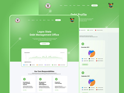 Lagos State Debt Management Office - Landing Page branding design illustration ui uiux user experience