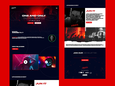 DJ Website UI DESIGN - Full Project