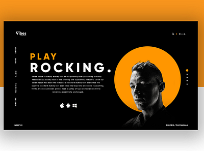 Play Rocking UI/UX animation app browser design interface interface design interfaces type ui ux web website