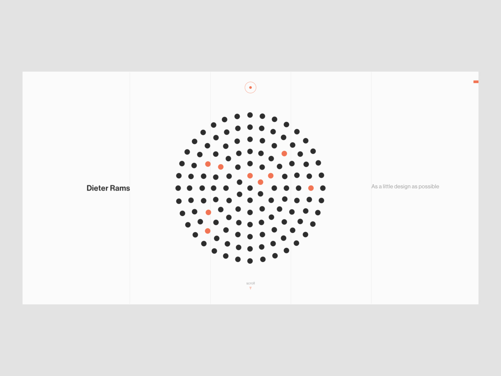 Dieter Rams - Practice UI animation braun clean design minimal typography ui ux web