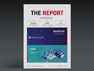 The Report - Cryptocurrency News crypto cryptocurrency design ico investment newsletter publication