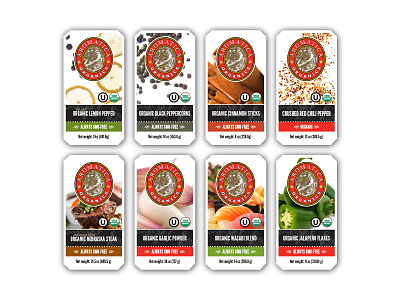 Aromatica Food Service Spice Labels branding design packaging packaging design