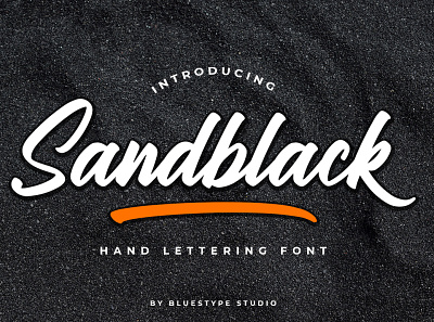 Sandblack - Hand Lettering Font branding design font font design illustration lettering logo type typography