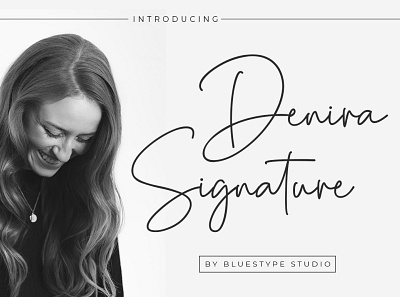 Denira Signature Font branding design font font design handwritten illustration lettering type typography