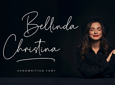 Bellinda Christina - Handwritten Font design font font design handwritten illustration lettering new popular type typography vector