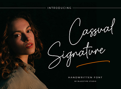 Cassual Signature Font branding design font illustration lettering logo type typography