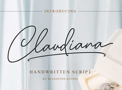 Claudiana - Handwritten Script Font branding design font font design handwritten lettering popular signature type typography