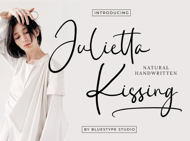 Julietta Kissing - Handwritten Font by Bluestype Studio on Dribbble