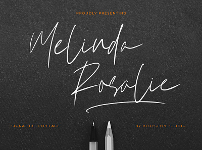 Melinda Rosalie Fonts branding design font font design icon illustration new signature type typography