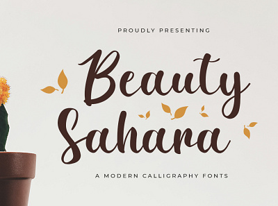 Beauty Sahara Font branding calligraphy design fo font font design illustration lettering logo type typography ui vector