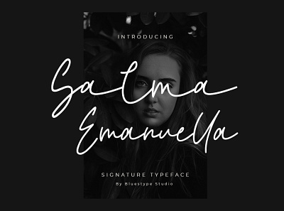 Salma Emanuella - Signature Style Font branding design font font design illustration logo signature type typography ui vector